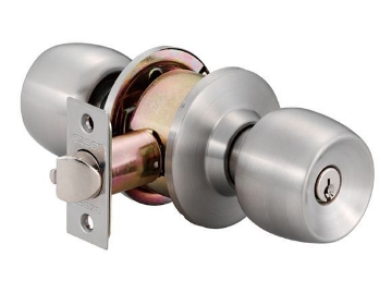 Show details for Ezset Devon Gr.3 Satin Stainless Steel Cylindrical Entrance Knobset EZ100CDNUS32D 100C-DN-US32D