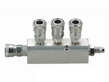 Show details for THB Quick Flow 1/2" Manifold - New Improved Steel Body - Straight Type - 3 Way Picture of THB Quick Flow 1/2" Manifold - New Improved Steel Body - Straight Type - 3 Way