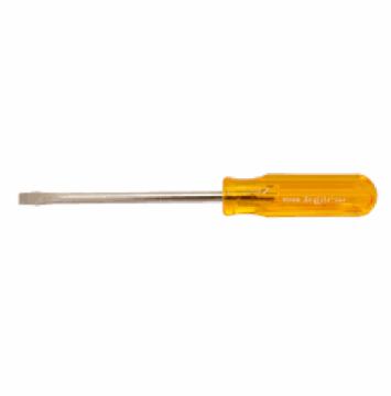 Show details for Nicholson Round Blade Slotted Screwdriver, 5/16" x 6" Picture of Nicholson Round Blade Slotted Screwdriver, 5/16" x 6"