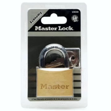 Show details for Master Lock Economy Brass Padlock No. 1903D 50mm Picture of Master Lock Economy Brass Padlock No. 1903D 50mm