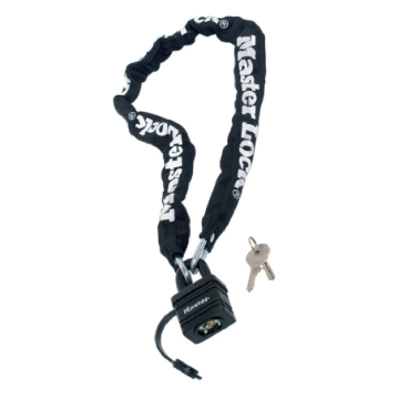 Show details for Master Lock Motorcycle Chain Padlock No. 8390DPRO Black (6mm x 90cm length) Picture of Master Lock Motorcycle Chain Padlock No. 8390DPRO Black (6mm x 90cm length)