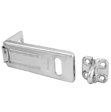 Show details for Master Lock 3-1/2in (89mm) Long Zinc Plated Hardened Steel Hasp with Hardened Steel Locking Eye Picture of Master Lock 3-1/2in (89mm) Long Zinc Plated Hardened Steel Hasp with Hardened Steel Locking Eye