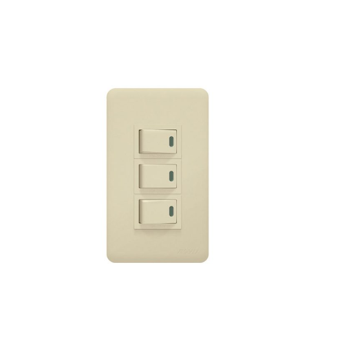 3 Gang Switch with LED Set 