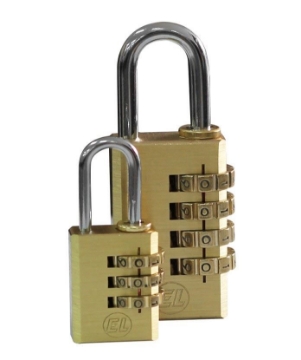 Show details for EL Brass Combination Padlock ELNL11213 Picture of EL Brass Combination Padlock ELNL11213