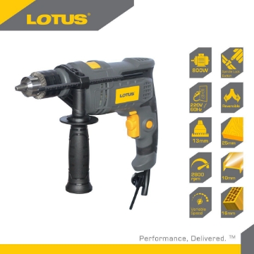 Show details for LOTUS Impact Drill 16MM 800W LTHD16RE Picture of LOTUS Impact Drill 16MM 800W LTHD16RE