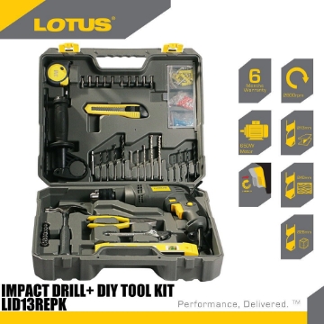Show details for LOTUS  Impact Drill  Tool Kit LTHD650XL Picture of LOTUS  Impact Drill  Tool Kit LTHD650XL