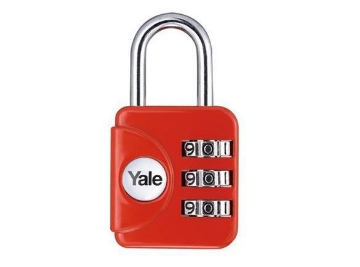 Show details for Yale Colored Luggage 3-digit Combination Lock (Red) 28mm - YP1/28/121 Picture of Yale Colored Luggage 3-digit Combination Lock (Red) 28mm - YP1/28/121