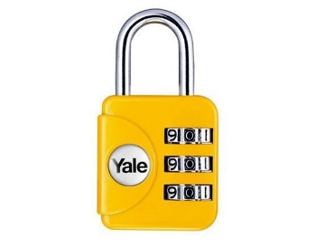 Show details for Yale Colored Luggage 3-digit Combination Lock (Yellow) 28mm - YLHYP1/28/121/1Y Picture of Yale Colored Luggage 3-digit Combination Lock (Yellow) 28mm - YLHYP1/28/121/1Y