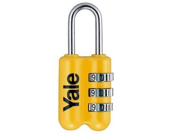 Show details for Yale Colored Luggage 3-digit Combination Lock (Yellow) 23mm - YP2/23/128 Picture of Yale Colored Luggage 3-digit Combination Lock (Yellow) 23mm - YP2/23/128