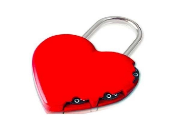 Show details for YALE-DC  PADLOCK COMBI HEART 45MM W/SIGN RED  - YLHYHEARTREDS Picture of YALE-DC  PADLOCK COMBI HEART 45MM W/SIGN RED  - YLHYHEARTREDS