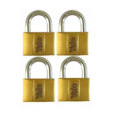 Show details for Brass Padlocks Key Alike 4 Pieces, Multi-Pack V140.40KA4 Picture of Brass Padlocks Key Alike 4 Pieces, Multi-Pack V140.40KA4