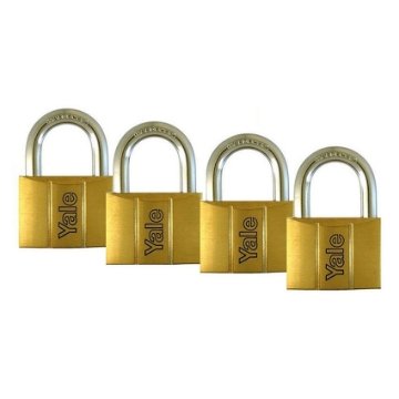 Show details for Brass Padlocks Key Alike 4 Pieces, Multi-Pack V140.25KA4 Picture of Brass Padlocks Key Alike 4 Pieces, Multi-Pack V140.25KA4