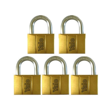 Show details for Brass Padlocks Key Alike 5 Pieces, Multi-Pack V140.50KA5 Picture of Brass Padlocks Key Alike 5 Pieces, Multi-Pack V140.50KA5