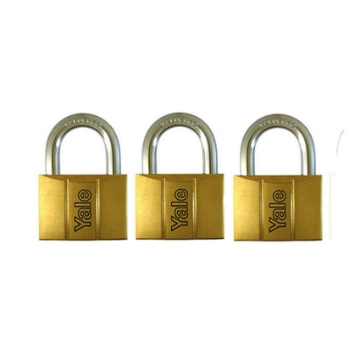 Show details for Brass Padlocks Key Alike 3 Pieces, Multi-Pack V140.40KA3 Picture of Brass Padlocks Key Alike 3 Pieces, Multi-Pack V140.40KA3