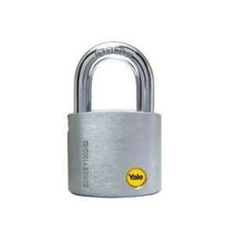 Show details for Yale Y120/50/127/1, Solid Brass Body Padlock, Satin Chrome 50mm, Y120501271 Picture of Yale Y120/50/127/1, Solid Brass Body Padlock, Satin Chrome 50mm, Y120501271