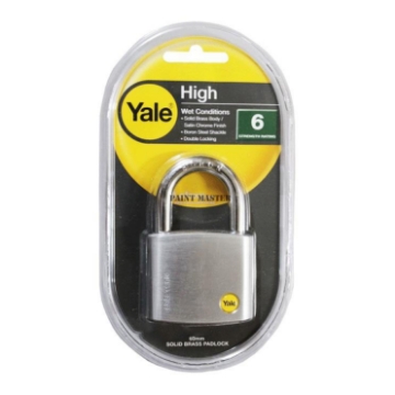 Show details for Yale Y120/60/135/1, Silver Series Solid Brass Padlock 60mm, Y120601351 Picture of Yale Y120/60/135/1, Silver Series Solid Brass Padlock 60mm, Y120601351