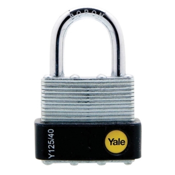 Show details for Yale Y125/40/122/1, Laminated Steel Padlock 40mm, Y125401221 Picture of Yale Y125/40/122/1, Laminated Steel Padlock 40mm, Y125401221