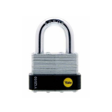 Show details for YALE Y125/50/129/1, Laminated Steel Padlock 50mm,Y125501291 Picture of YALE Y125/50/129/1, Laminated Steel Padlock 50mm,Y125501291