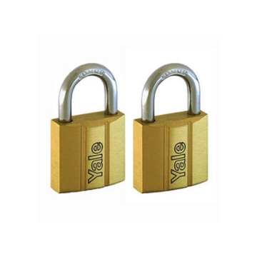 Show details for Yale V140.25 KA2, Standard Shackle Brass Padlocks 140 Series Key Alike 2, V14025KA2 Picture of Yale V140.25 KA2, Standard Shackle Brass Padlocks 140 Series Key Alike 2, V14025KA2