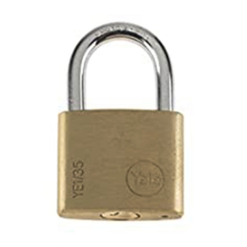 Show details for Yale YE1/35/120/1, Essential Series Indoor Brass Padlock 35mm, YE1351201 Picture of Yale YE1/35/120/1, Essential Series Indoor Brass Padlock 35mm, YE1351201