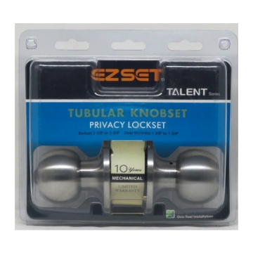 Show details for Talent Privacy Tubular Knobset, EZTLT330SS Picture of Talent Privacy Tubular Knobset, EZTLT330SS