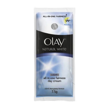Show details for Olay  Natural White Light All in One Fairness Day Cream 7.5g, OLA08 Picture of Olay  Natural White Light All in One Fairness Day Cream 7.5g, OLA08