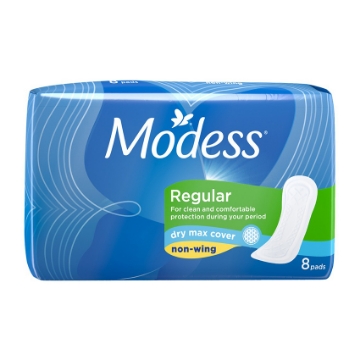 Show details for Modess Dry Max Max Sanitary Napkins 8s, MOD76 Picture of Modess Dry Max Max Sanitary Napkins 8s, MOD76