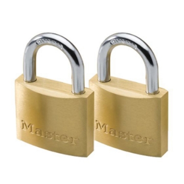 Show details for Master Lock 50MM Hard Steel Shackle, 2 Pieces Key-Alike Brass Padlock, MSP1903T Picture of Master Lock 50MM Hard Steel Shackle, 2 Pieces Key-Alike Brass Padlock, MSP1903T