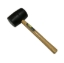 Picture of S-Ks Tools USA 24oz. Rubber Mallet (Black/Brown), 24oz