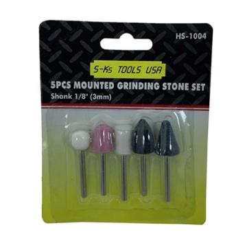 Show details for S-Ks Tools USA 1/8” Shank Mounted Grinding Stone Abrasive Point Set (Multicolor), HS-1004 Picture of S-Ks Tools USA 1/8” Shank Mounted Grinding Stone Abrasive Point Set (Multicolor), HS-1004