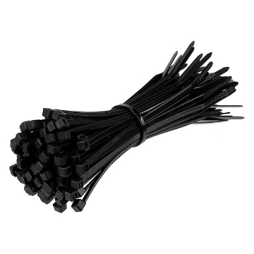 Show details for SUN AMES 100pcs Multipurpose BLACK Nylon Cable Tie Self Locking Zip Ties Cable Strap, S4300 SUN AMES 100pcs Multipurpose BLACK Nylon Cable Tie