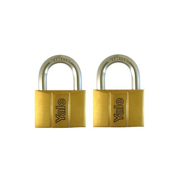 Show details for Yale Padlock Solid Brass 30mm 16mm Shackle 2pc KA, YLHY110/30/117/2 Picture of Yale Padlock Solid Brass 30mm 16mm Shackle 2pc KA, YLHY110/30/117/2