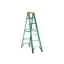 Picture of Jinmao 6 Step Fiberglass 7' Step Ladder 225 lbs  Green, JMFM22106II