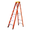 Picture of Jinmao 6 Step Fiberglass 7' Step Ladder 300 lbs Orange, JMFM22106IA