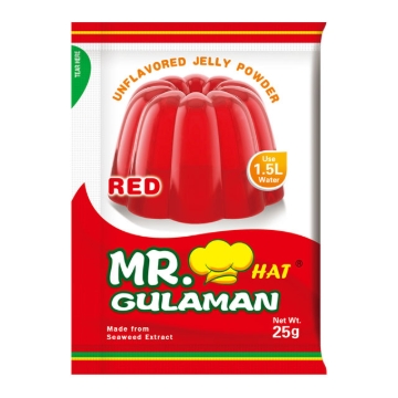 Picture of Mr. Hat Gulaman Powder Red 10's (25g), MRH01