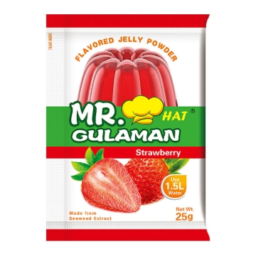 Picture of Mr. Hat Gulaman Powder Strawberry 10's (25g), MRH08
