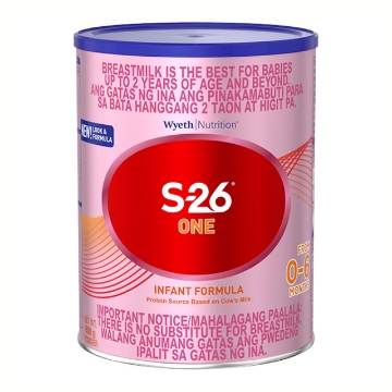 Show details for Wyeth S-26 One Infant Milk (400g, 900g, 1.8 kg), S2636 Picture of Wyeth S-26 One Infant Milk (400g, 900g, 1.8 kg), S2636
