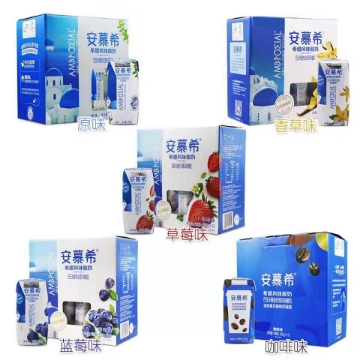 Show details for Yili An Muxi Yogurt, Flavor (Original, Vanilla, Blueberry, Strawberry, Coffee) 205g, 1 box, 1*12 box Picture of Yili An Muxi Yogurt, Flavor (Original, Vanilla, Blueberry, Strawberry, Coffee) 205g, 1 box, 1*12 box
