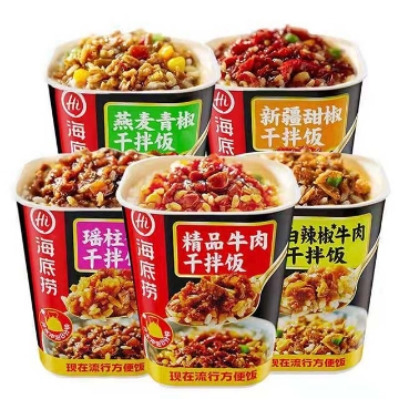 Show details for Haidilao bibimbap (white chili beef bibimbap,Bibimbap with scallops and mushrooms,exquisite beef bibimbap,oat and green pepper bibimbap) 142g,1 barrel, 1*12 barrel  Picture of Haidilao bibimbap (white chili beef bibimbap,Bibimbap with scallops and mushrooms,exquisite beef bibimbap,oat and green pepper bibimbap) 142g,1 barrel, 1*12 barrel