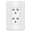 Duplex Universal Outlet with Ground & Shutter