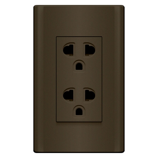 Duplex Universal Outlet with Ground & Shutter