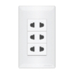 3 Gang Universal Outlet Set