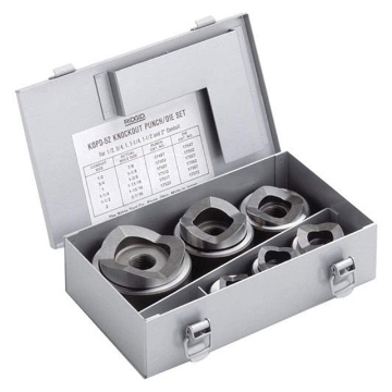Show details for Ridgid  Punch And Die Set 1/2-Inch to 2-Inch Punch and Die Knockout Set with Case, 23487 Ridgid  Punch And Die Set