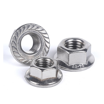 Picture of 304 Stainless Steel Flange Nut - Metric Size M5 M6 M8 M10 M12 M16 ,FLGBM