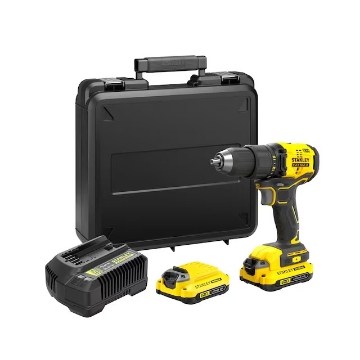 Show details for 18V STANLEY® FATMAX® V20 Cordless Brushless Drill Driver with 2 x 1.5Ah Lithium Ion Batteries and Kit Box-STSCD711D2K Picture of 18V STANLEY® FATMAX® V20 Cordless Brushless Drill Driver with 2 x 1.5Ah Lithium Ion Batteries and Kit Box-STSCD711D2K