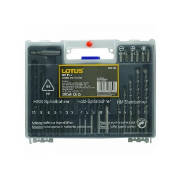 Show details for LOTUS Bit & Tox Set 300pcs LTXT300DBX Picture of LOTUS Bit & Tox Set 300pcs LTXT300DBX