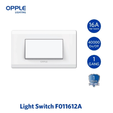 Show details for OPPLE 1 GANG 2 WAY SWITCH SET-F011612A Picture of OPPLE 1 GANG 2 WAY SWITCH SET-F011612A