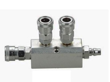 Show details for THB Quick Flow 1/2" Manifold New Improved Steel Body - Straight Type - 2 Way Picture of THB Quick Flow 1/2" Manifold New Improved Steel Body - Straight Type - 2 Way