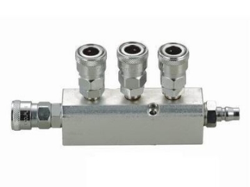 Show details for THB Quick Flow 1/2" Manifold - New Improved Steel Body - Straight Type - 3 Way Picture of THB Quick Flow 1/2" Manifold - New Improved Steel Body - Straight Type - 3 Way