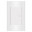 Picture of ROYU Plano Series White 1 Gang Switch Set White - MD511